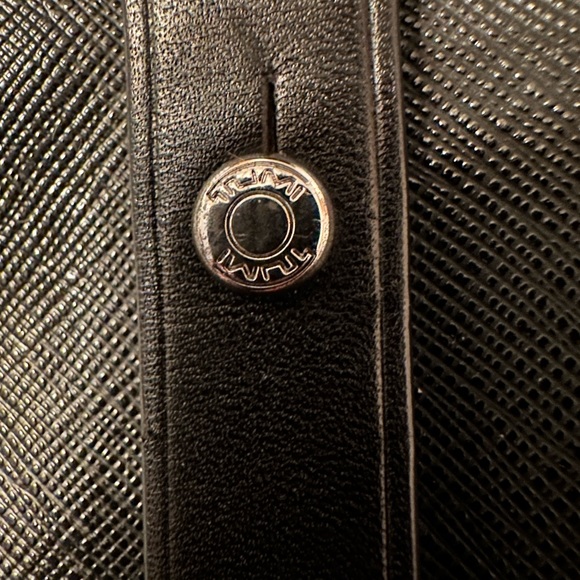 Tumi Black Leather Tote Bag - Picture 10 of 11